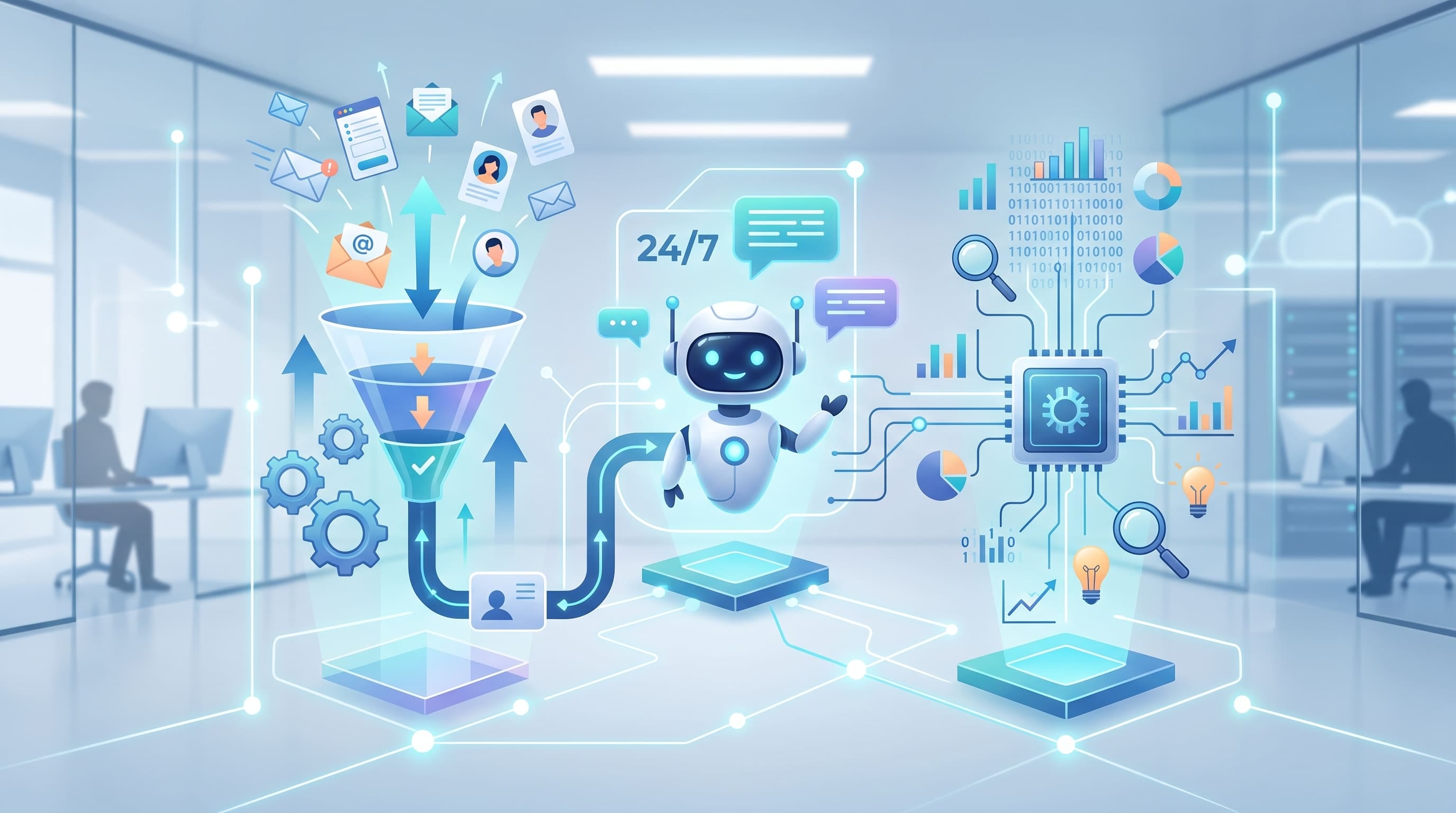 اتوماسیون هوشمند کسب‌وکار: چطور با اتصال AI به CRM هزینه‌های عملیاتی را کاهش دهیم؟